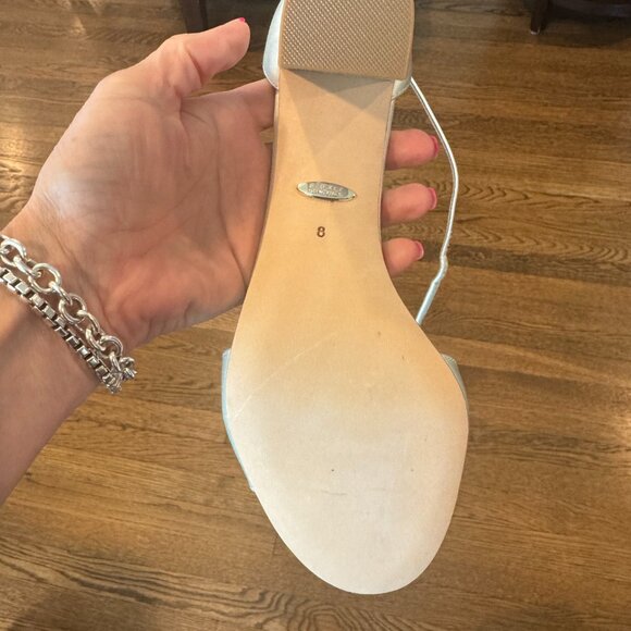 Badgley Mischka Tempest Embellished Block Heel Sandal-NWT, Size 8 - Picture 6 of 6